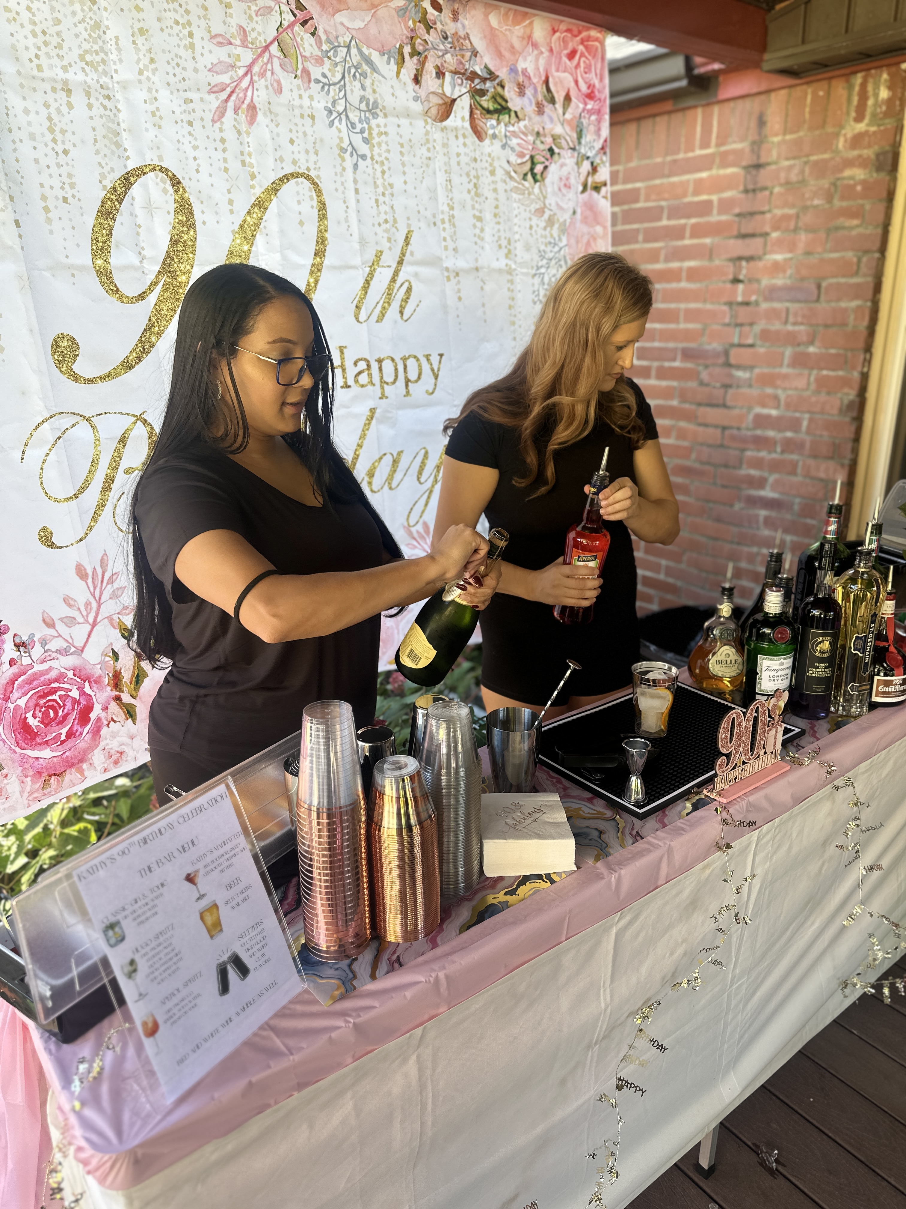 Tow and Toast mobile bar event setup